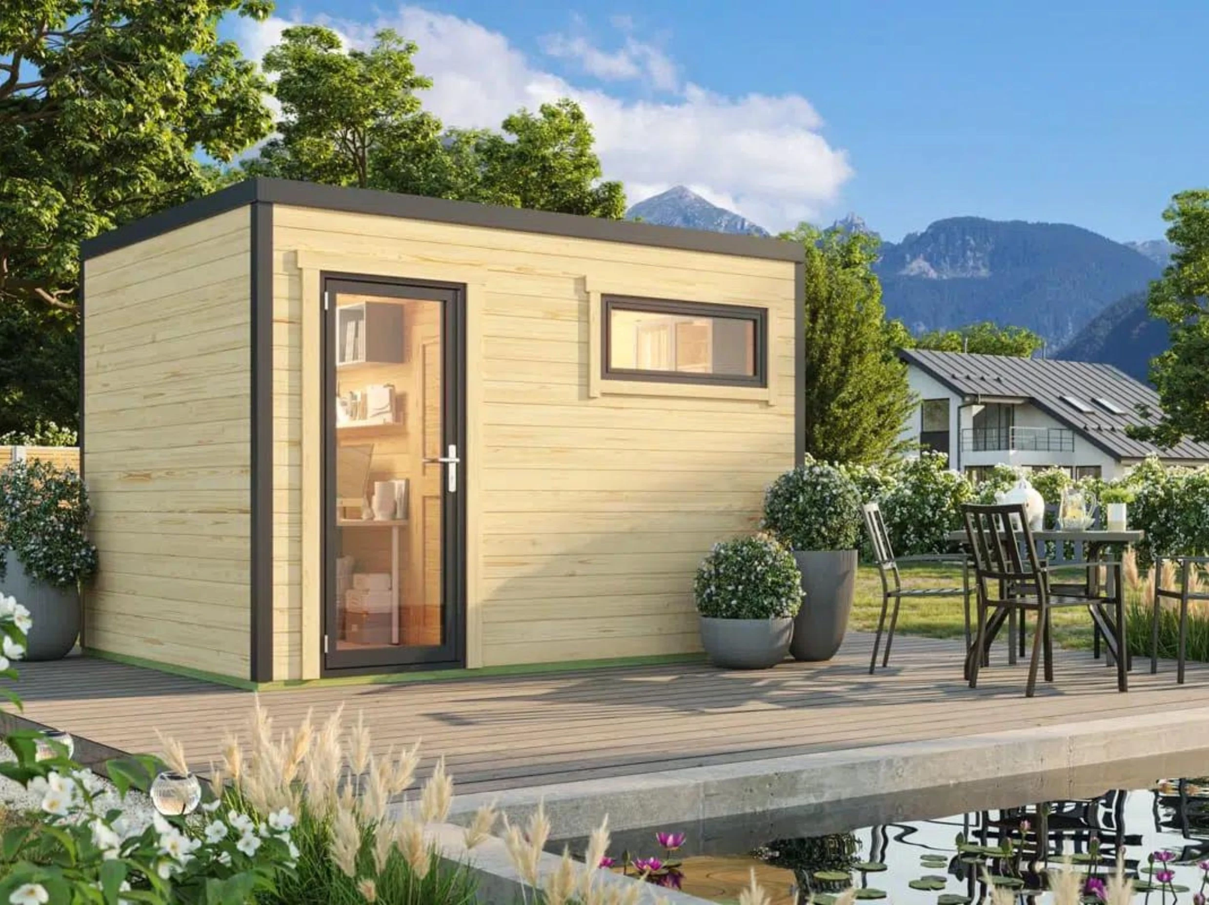 Tuinhuis Sardinia 2 350 x 250 cm - Afbeelding 1